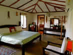 The rooms at Narendra's Organic Farm - everything used in the room is organic, recycled or locally sourced.
