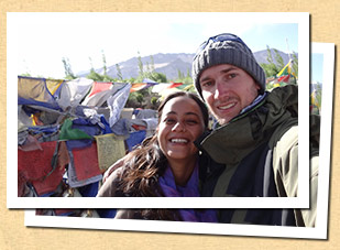 Laurige Boyer and Kriya Rynjah, Hosts at the Leh Eco Camping Site